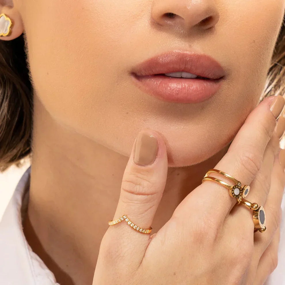 Anillo Realeza Chapado en Oro de 18K