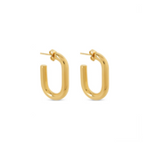 Pendientes de Asa Chapados en Oro de 18K