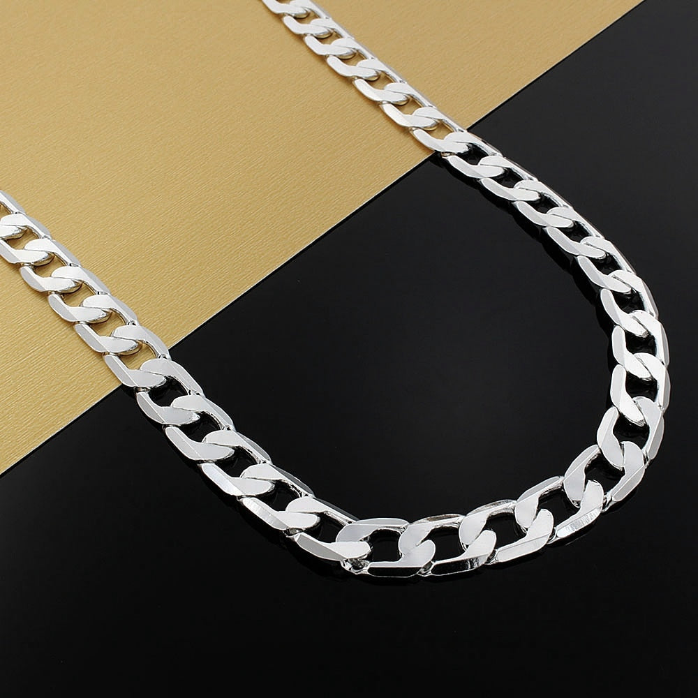 Cadena de Eslabones de Plata Masculina
