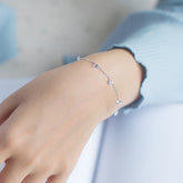 Pulsera de Plata con Piedras de Circonita