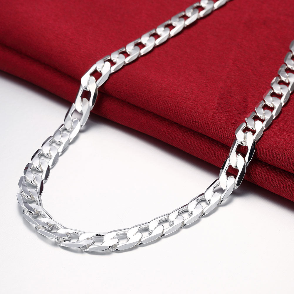 Cadena de Eslabones de Plata Masculina