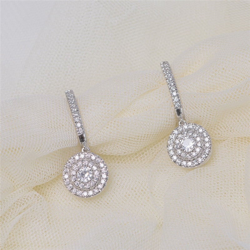 Pendientes Eternity con Incrustaciones de Circonita