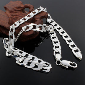 Cadena de Eslabones de Plata Masculina