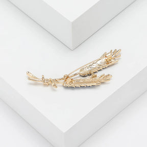 Broche Trigo con Cristales de Circonitas