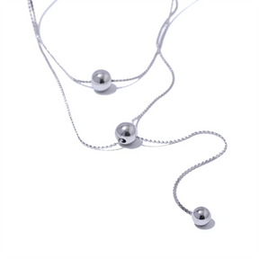 Collar Lariat Bolas Luxe